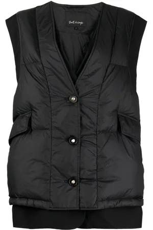 tout a coup V-neck padded gilet