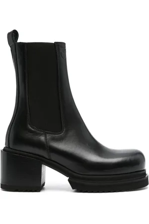 Pinko 70mm logo-debossed leather ankle boots