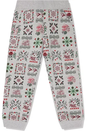 Kenzo Festive cotton track pants