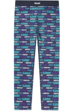 HUGO BOSS Logo-print tonal leggings