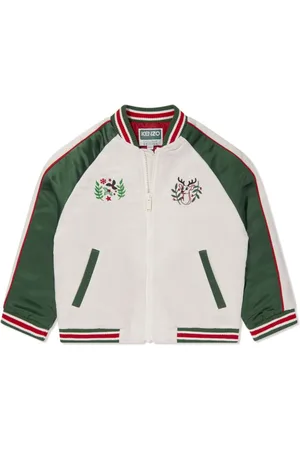 Kenzo Logo-embroidered bomber jacket