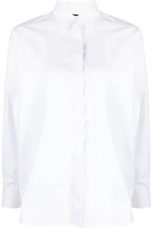 Pinko Logo-embroidered cotton shirt