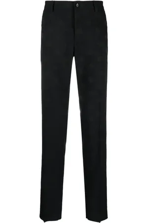 Dolce & Gabbana Logo-jacquard straight-leg trousers
