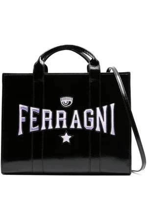 Chiara Ferragni Eyelike Logo Patched Tote Bag – Cettire