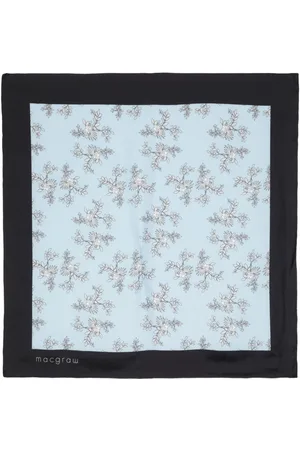 Macgraw Floral-print silk scarf