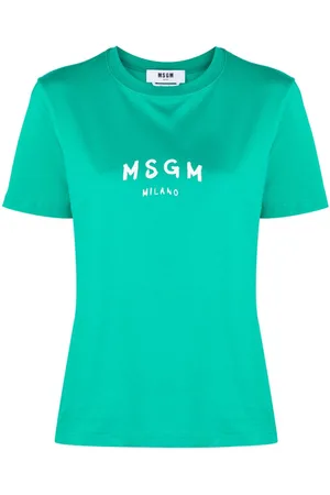 Msgm Logo-print cotton T-shirt