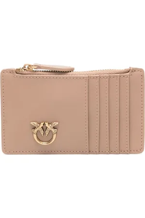 Pinko Love Bird leather cardholder