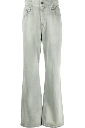 WOOYOUNGMI Logo-patch wide-leg jeans