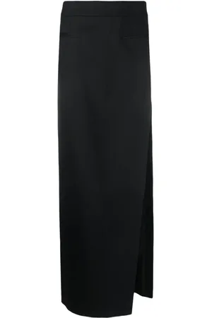 GENNY Side-slit maxi skirt