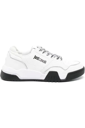 Roberto Cavalli Logo-print lace-up sneakers