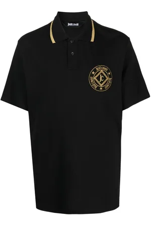 Roberto Cavalli Embroidered-logo cotton polo shirt