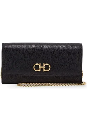 Salvatore Ferragamo Gancini-plaque leather purse
