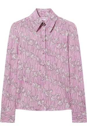 Puccini Fiori Di Loto-print satin shirt