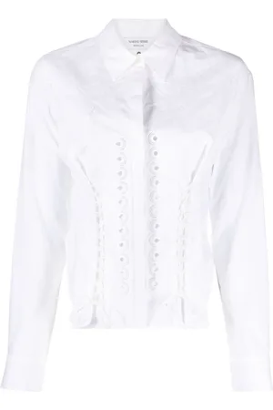 Marine Serre Regenerated corset shirt