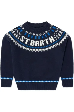 MC2 SAINT BARTH Fair isle-knit crew-neck jumper