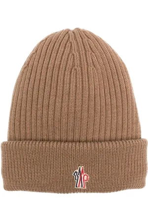 Moncler Logo-embroidered padded wool beanie