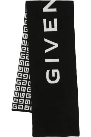 GIVENCHY Logo-Intarsia Wool and Cashmere-Blend Scarf for Men