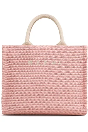 Marni Small raffia tote bag
