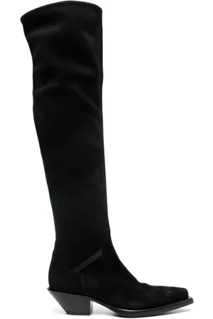 Premiata 50mm suede knee-high boots