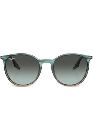 Ray-Ban Logo-plaque round-frame sunglasses