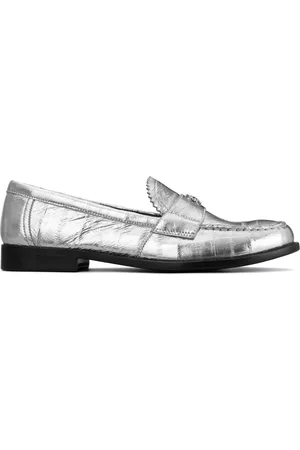 COACH®  Leah Loafer In Silver Metallic