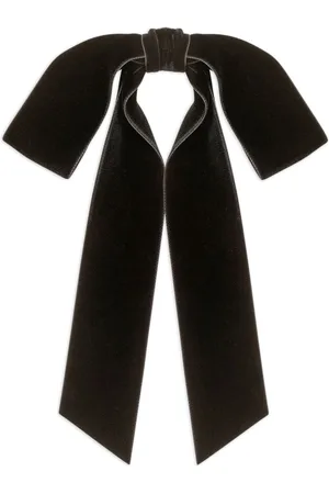 Jennifer Behr Bow-detailing velvet head piece