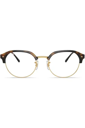 Ray-Ban Logo-print round-frame glasses