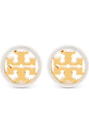 Tory Burch Miller logo-stud earrings
