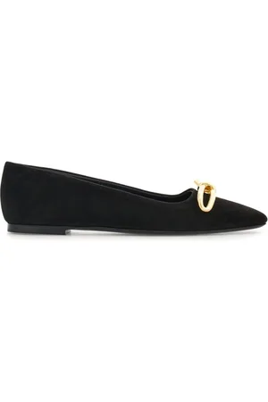 Salvatore Ferragamo Bow-detailing leather ballerina shoes