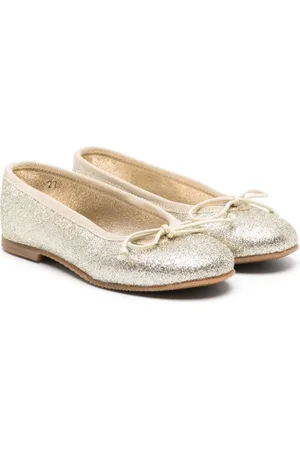 Andrea Montelpare chain-link trim ballerina shoes - White