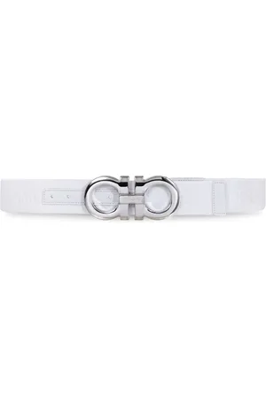 Salvatore Ferragamo Fixed Gancini-plaque jacquard belt