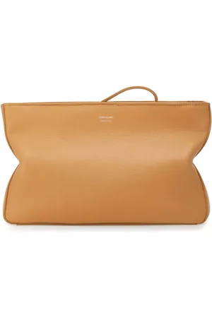 Salvatore Ferragamo Logo-debossed clutch bag