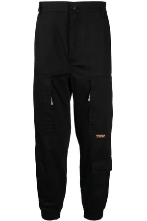 Izzue Tapered-leg cotton trousers