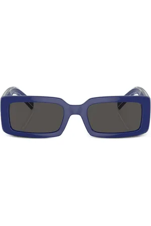 Dolce & Gabbana Logo-print rectangle-frame sunglasses