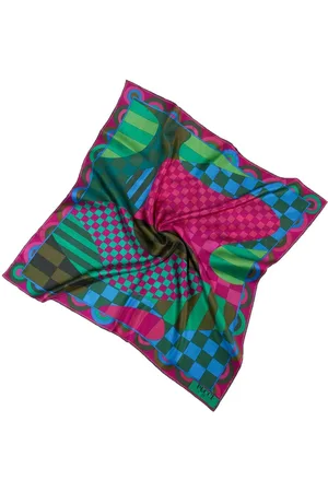 Puccini Marmo-print silk scarf