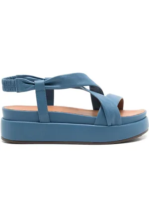 Sarah Chofakian Vionnet leather platform sandals