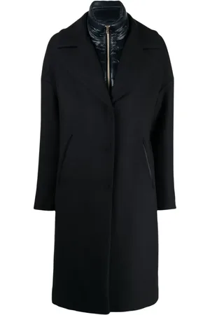 HERNO Panelled mid-length coat