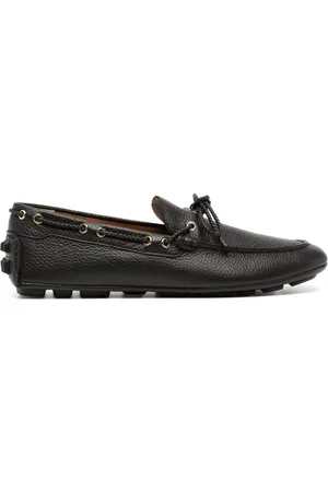 Bally Tie-fastening leather loafers