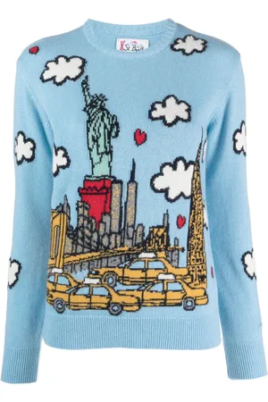 MC2 SAINT BARTH New York Postcard crew-neck jumper
