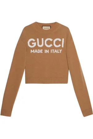 Gucci Women's Supergee Wool Crewneck Sweater