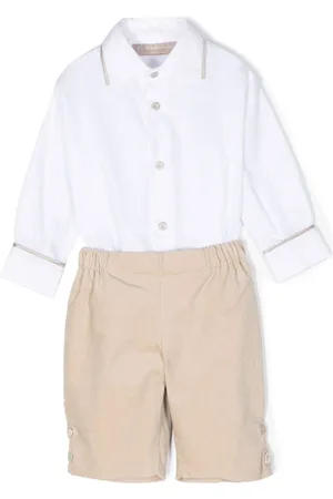 LA STUPENDERIA Cotton shirt and trouser set
