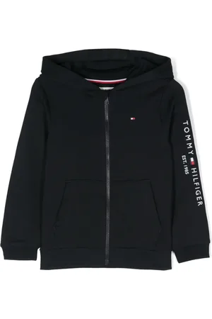Tommy Hilfiger Essential logo-embroidered cotton hoodie
