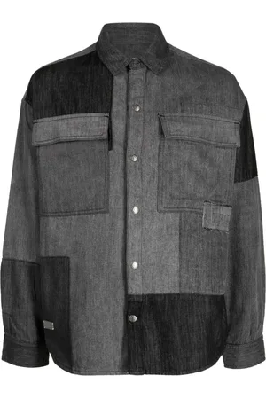Izzue Logo-plaque cotton shirt