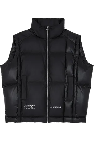 Maison Margiela X Chen Peng numbers-logo padded gilet