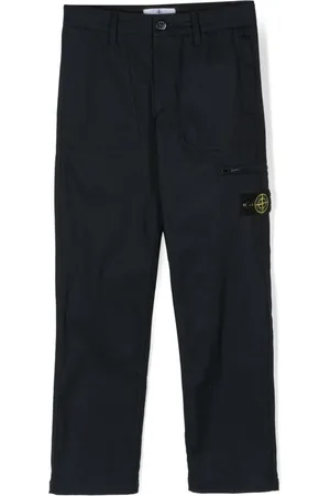 Stone Island Compass-patch straight-leg trousers