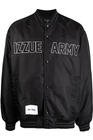 Izzue Logo-embroidered padded bomber jacket