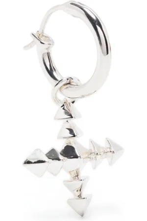 NORTHSKULL Cross-pendant huggie earring