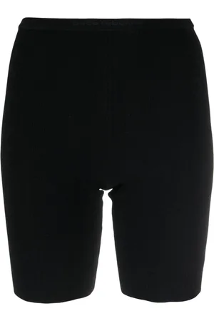 Paco rabanne Logo-waistband skinny track shorts