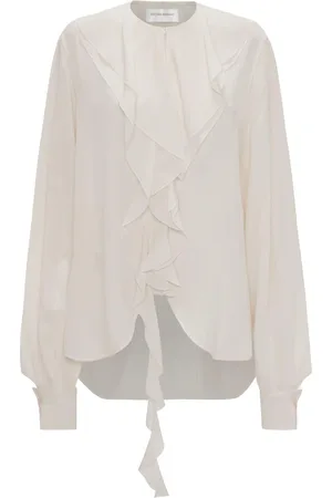 Victoria Beckham Romantic ruffled silk blouse