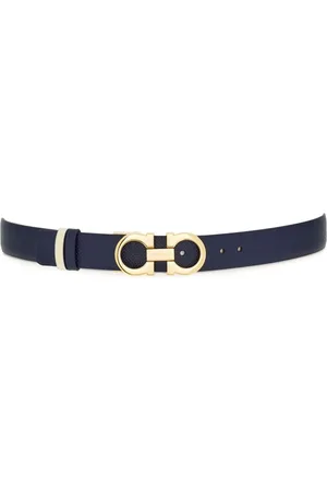 Salvatore Ferragamo Gancini-plaque reversible leather belt